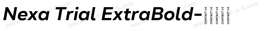 Nexa Trial ExtraBold字体转换